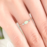 opal ring with diamonds