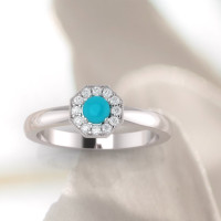 perfect color turquoise ring