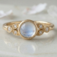 moonstone and diamond ring