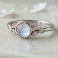moonstone and diamond ring