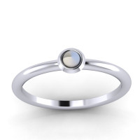 dainty moonstone ring