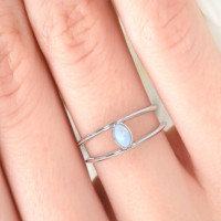 gold moonstone ring