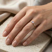 Moonstone ring. Moonstone engagement ring. Moonstone promise ring. Wedding ring. Dainty modern minimalist ring.