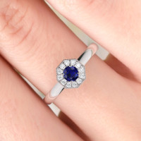 sapphire jewelry by Irish designer ASCHERON