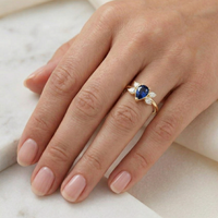 sapphire and diamond ring