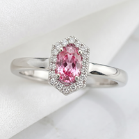 pink sapphire ring