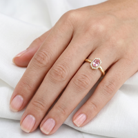 pink sapphire ring