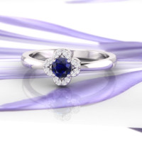 sapphire and diamond ring