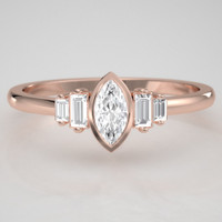 rose gold engagement ring.