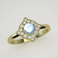 moonstone engagement ring
