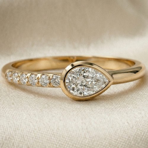 pear diamond ring