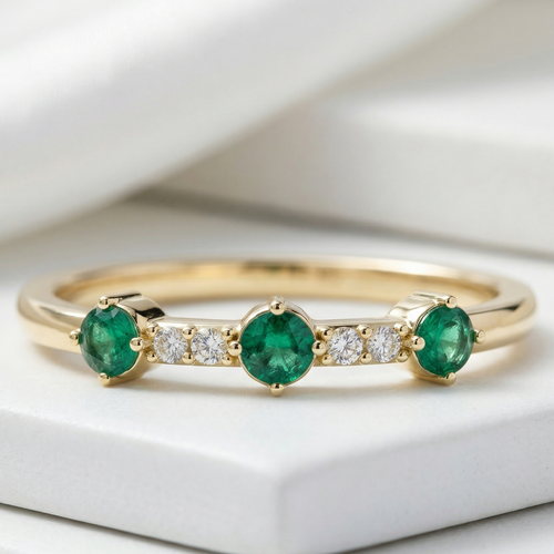 emerald wedding ring