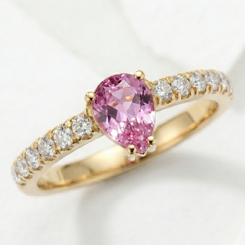 pink sapphire ring