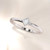 Princess engagement ring. Diamond ring. Dainty diamond ring. Minimalist engagement ring. 14K, 18K, Platinum.