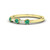 gold emerald wedding ring