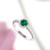 Emerald engagement ring. Emerald and diamond ring. Rose emerald ring.