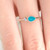 turquoise and diamond ring