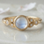 moonstone and diamond ring