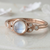 moonstone and diamond ring
