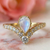 moonstone engagement ring