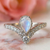 moonstone engagement ring