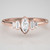 rose gold engagement ring.