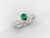 emerald and diamond ring