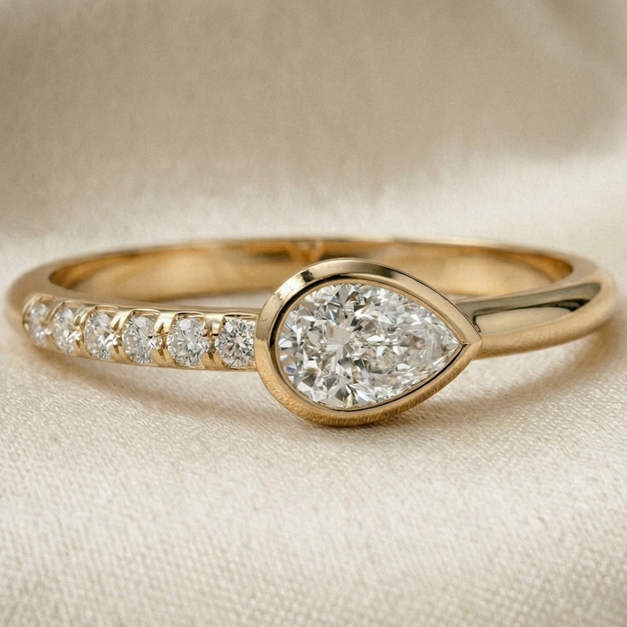 pear diamond ring