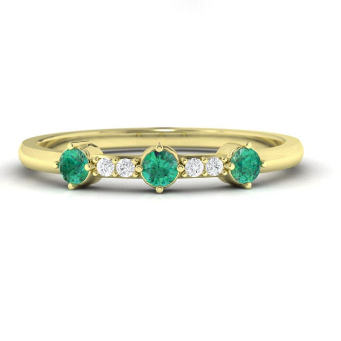 emerald wedding ring by EU jewelry designer Ascheron