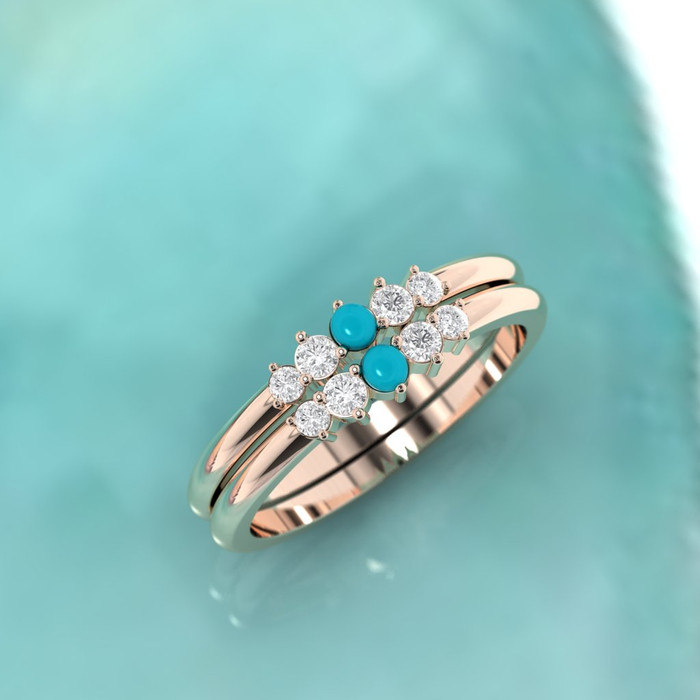 turquoise eternity ring by Ascheron