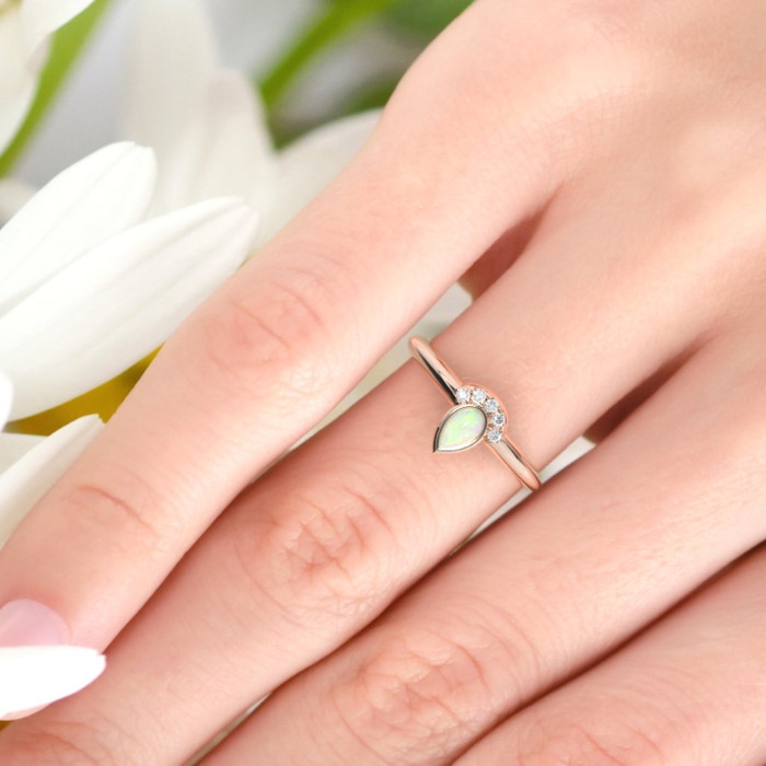 opal engagement ring