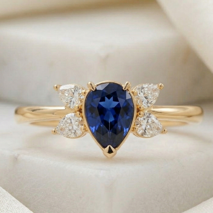 sapphire and diamond ring