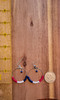 Red, White, and Blue -  Glass Beads - Nickel Free - Earrings