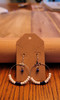 White and Blue -  Glass Beads - Nickel Free - Earrings