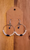 White and Blue -  Glass Beads - Nickel Free - Earrings