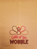 Gobble Till You Wobble 1 - Kitchen Towel - 20" x 28"
Embroidery on a cream towel.
100% Cotton with loop, for optional hanging.
Machine washable in cool water and tumble dry at low temperature.
Minimal shrinkage.
Size: 20" x 28"