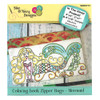Coloring Book Zipper Bags - Mermaid - Sue O'Very Designs - In The Hoop - CD