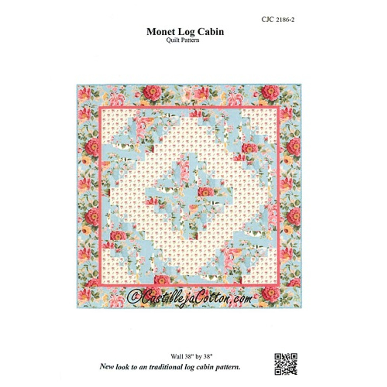 Monet Log Cabin - Castilleja Cotton - Pattern