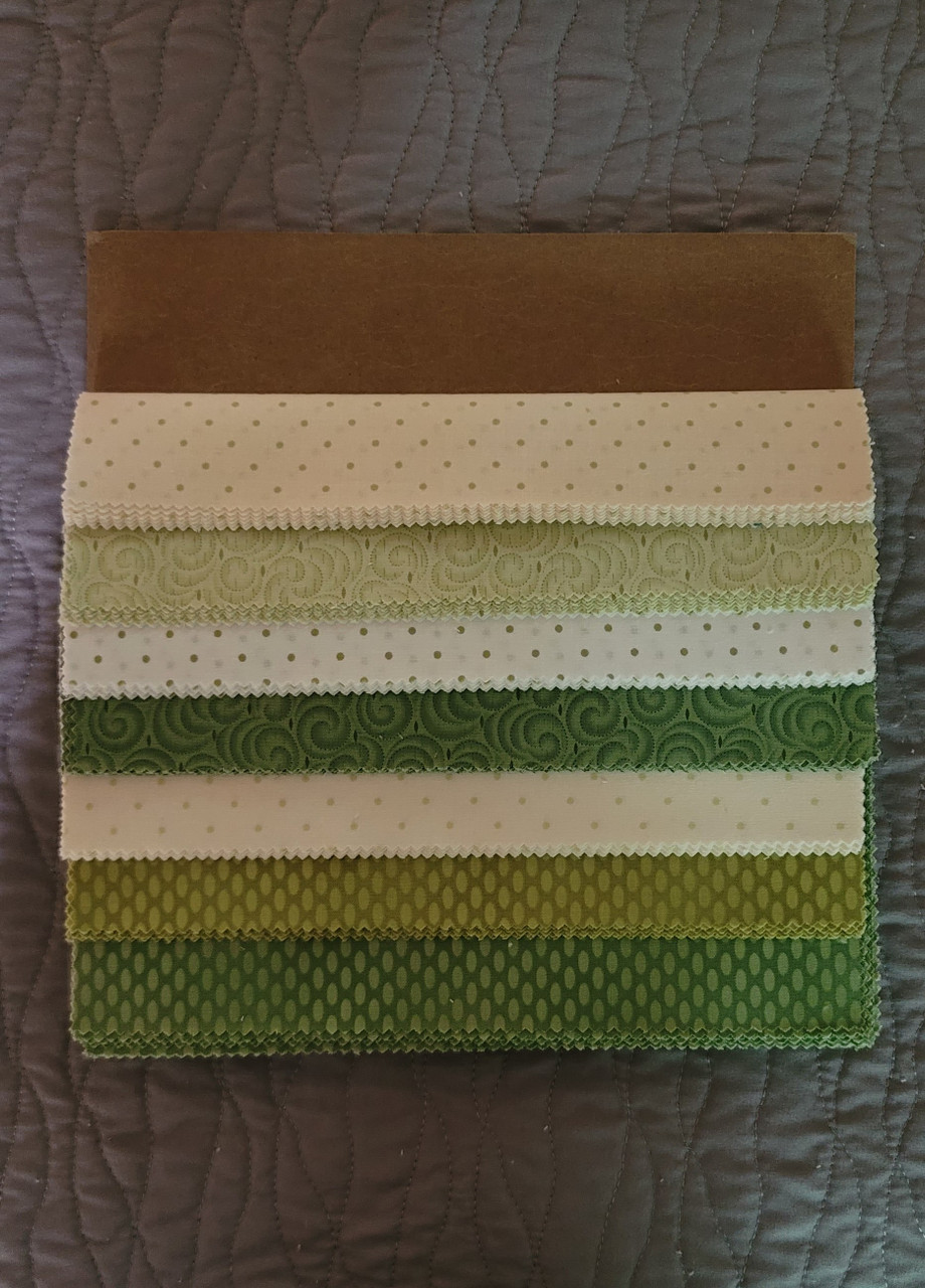 Green Dots - Layer Cake - 10" - 42 pieces - Cotton