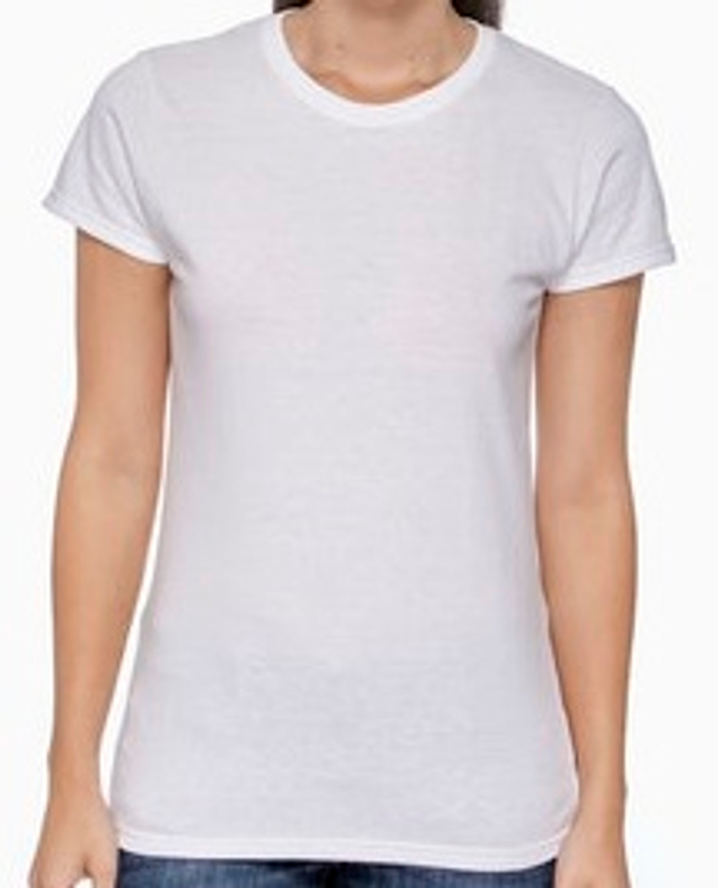 XL - Ladies - White - Gildan - Custom T-shirt