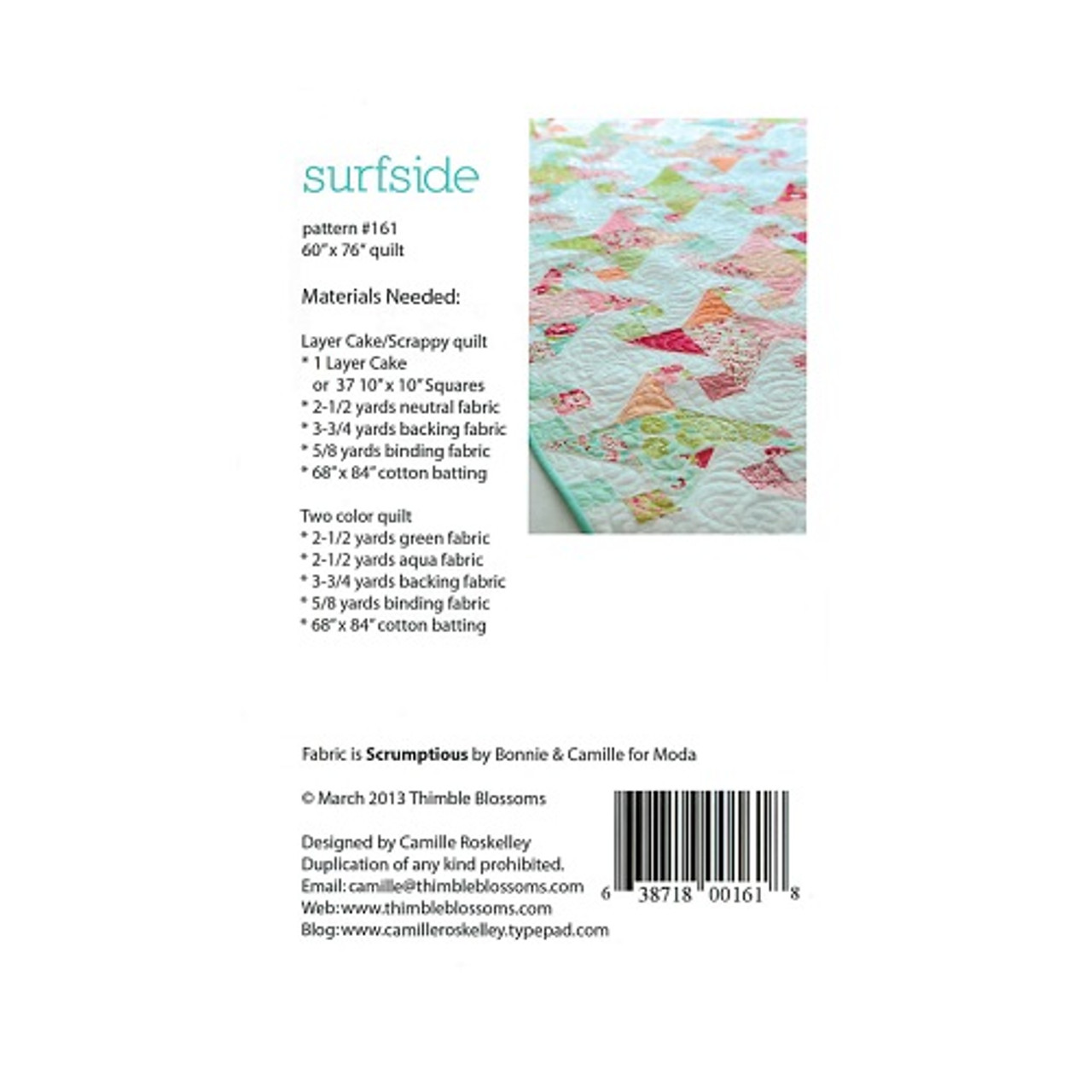 Surfside - Thimble Blossoms - Pattern