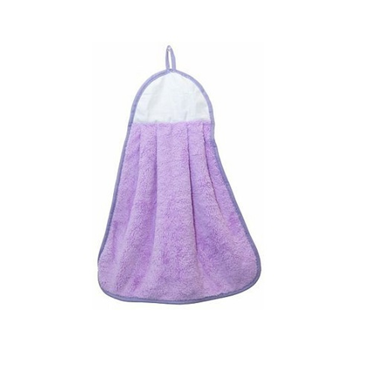 Microfiber Hand Towel - Coral Fleece - Purple