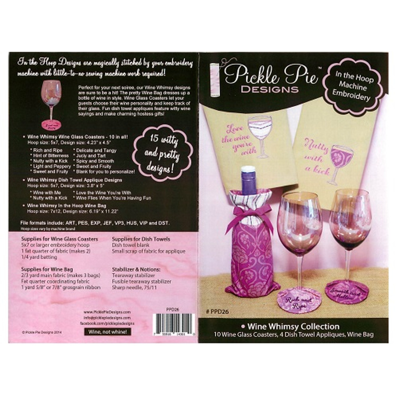 Wine Whimsy Collection - Pickle Pie - In The Hoop - CD