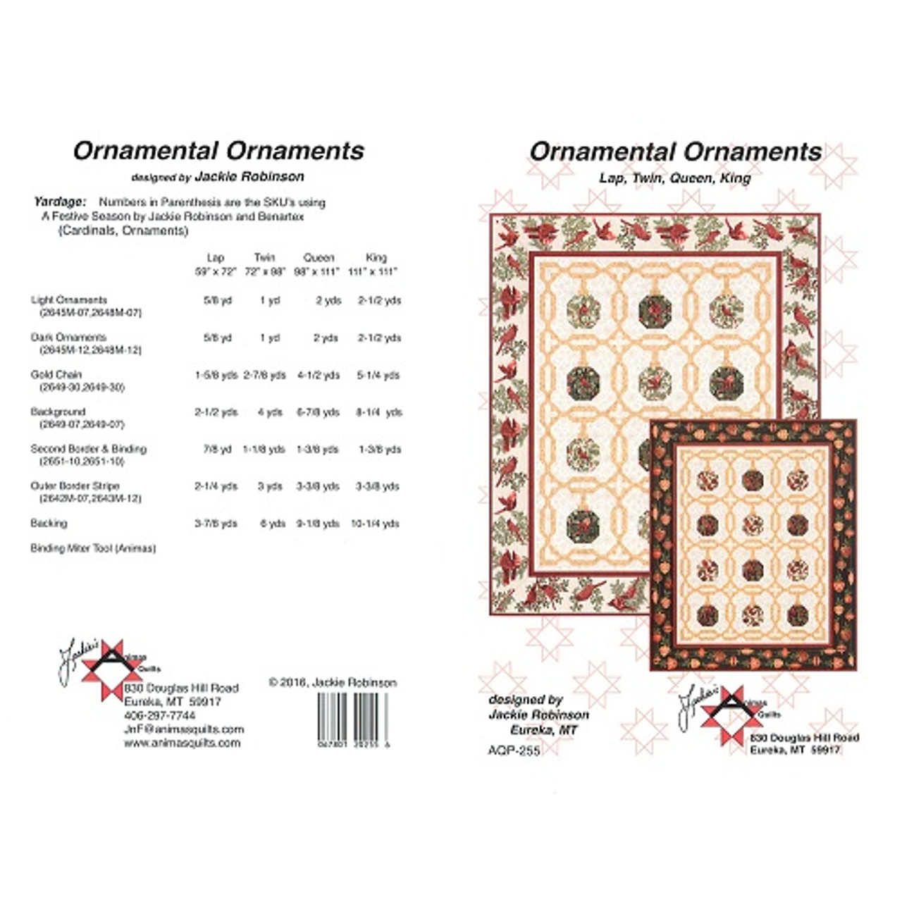 Ornamental Ornaments - Animas Quilts - Pattern