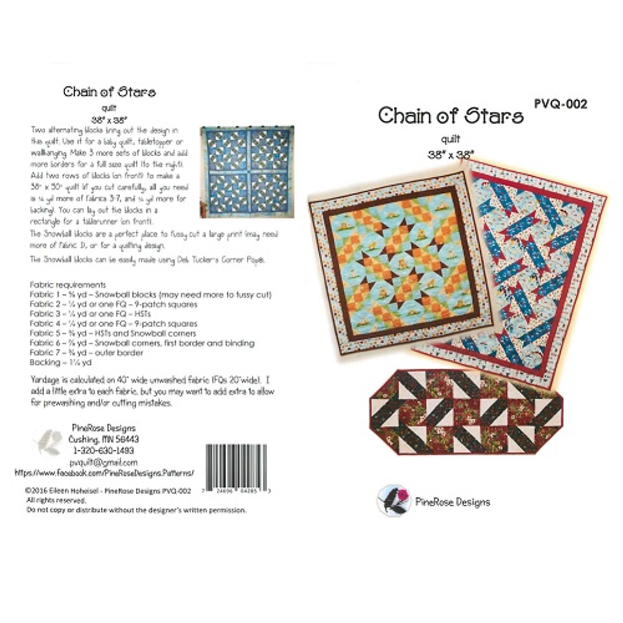 Chain of Stars - Pinerose Designs - Pattern