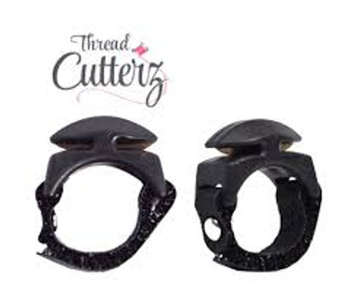 Thread Cutterz - Black
A ring worn on the finger that cuts thread is finally here! Perfect for all your crafting needs, this sleek, adjustable ring has a double-sided blade perfect for quick and efficient cutting. Great for all types of crafting including sewing, jewelry-making, floral design and even gift-wrapping.
Two-sided stainless steel blades and stainless steel rivet set in an ABS plastic.
Ultimate in durability and safety.
Adjustable strap to fit all size fingers.
TSA allowed. Bring your ring when you fly, travel.
Also available in Pink.
Color: Black
Fisherman (and women) love these.  No more reaching for your knife.