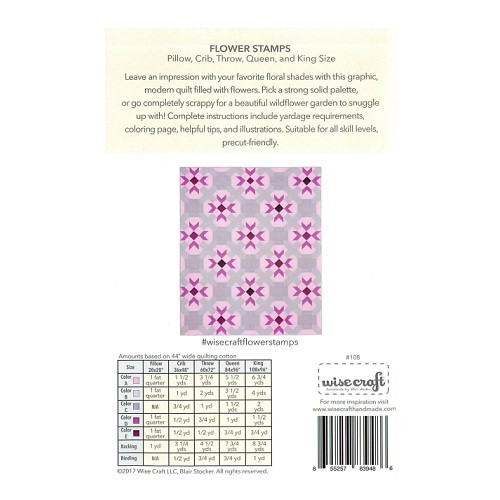 Flower Stamps - Wise Craft - Pattern