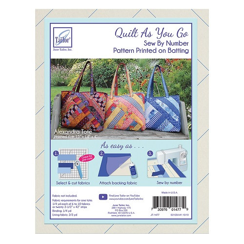 Alexandra Tote Bag - Quilt As You Go - June Tailor Inc - Pattern