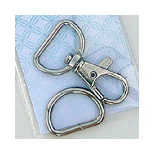 1 inch Swivel Hook and D-Ring - Silver - Pink Sand Beach Designs - Big Dog  Sewing