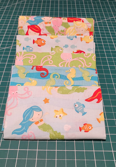 Under The Sea - Fat Quarters - 5 pieces - Fabric - Cotton